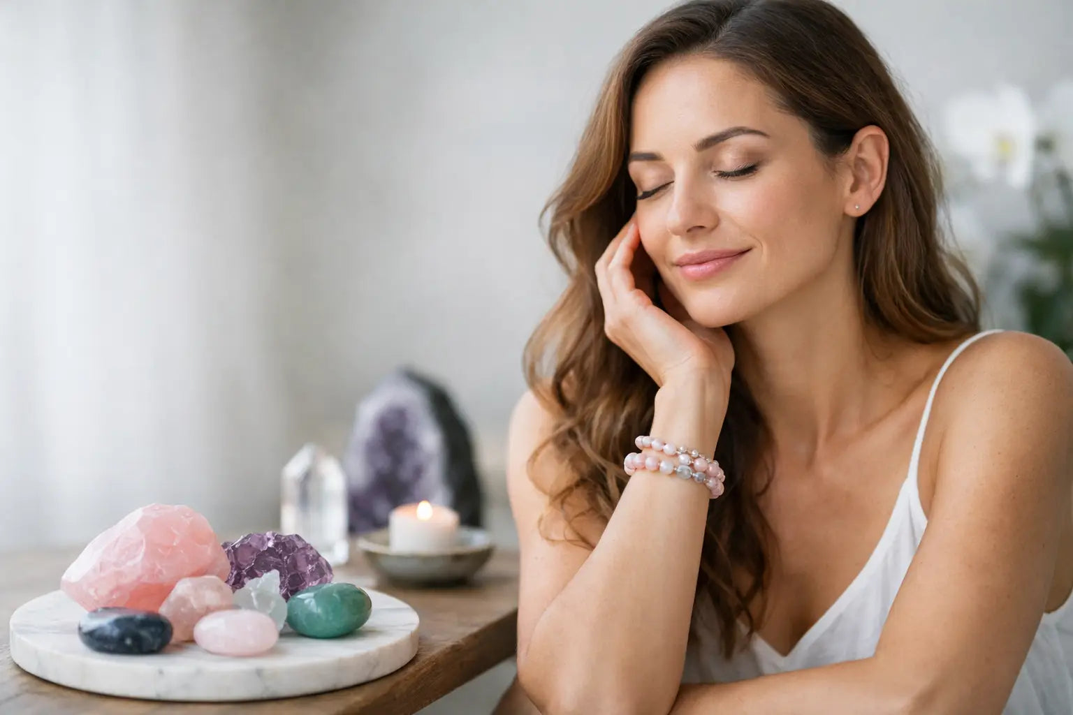 Pierres naturelles bienfaits femme