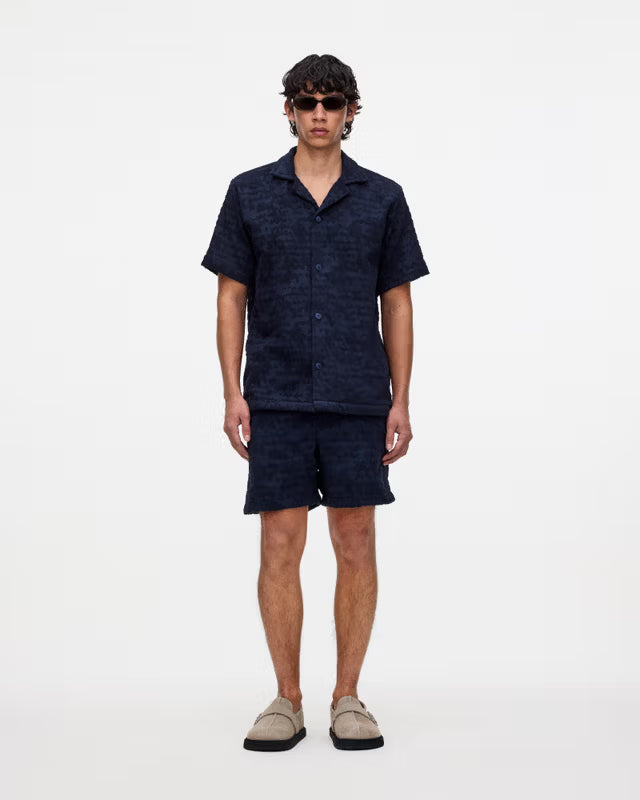 Short en éponge Night Lagoon – bleu marine - YOGA SPIRIT