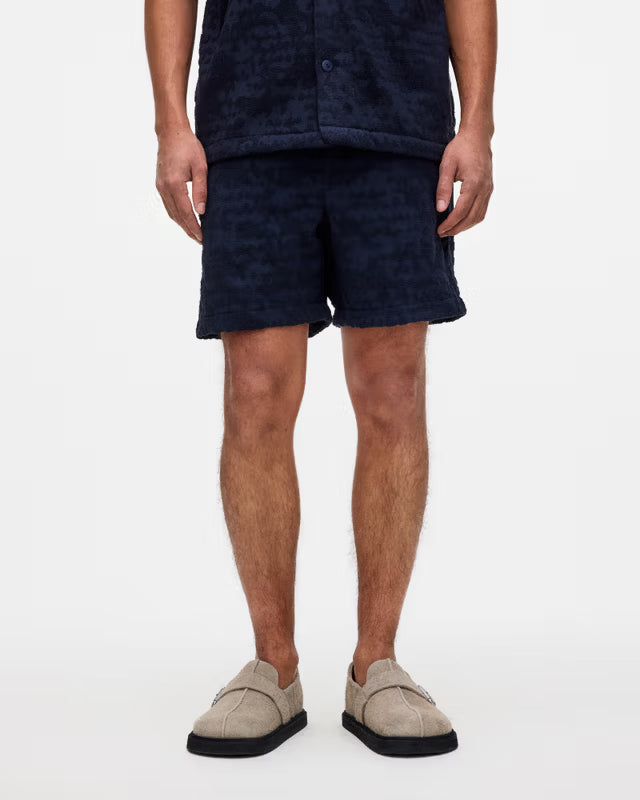 Short en éponge Night Lagoon – bleu marine - YOGA SPIRIT