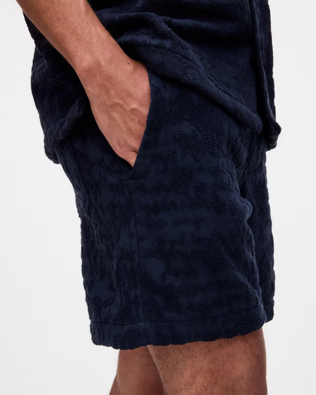 Short en éponge Night Lagoon – bleu marine - YOGA SPIRIT