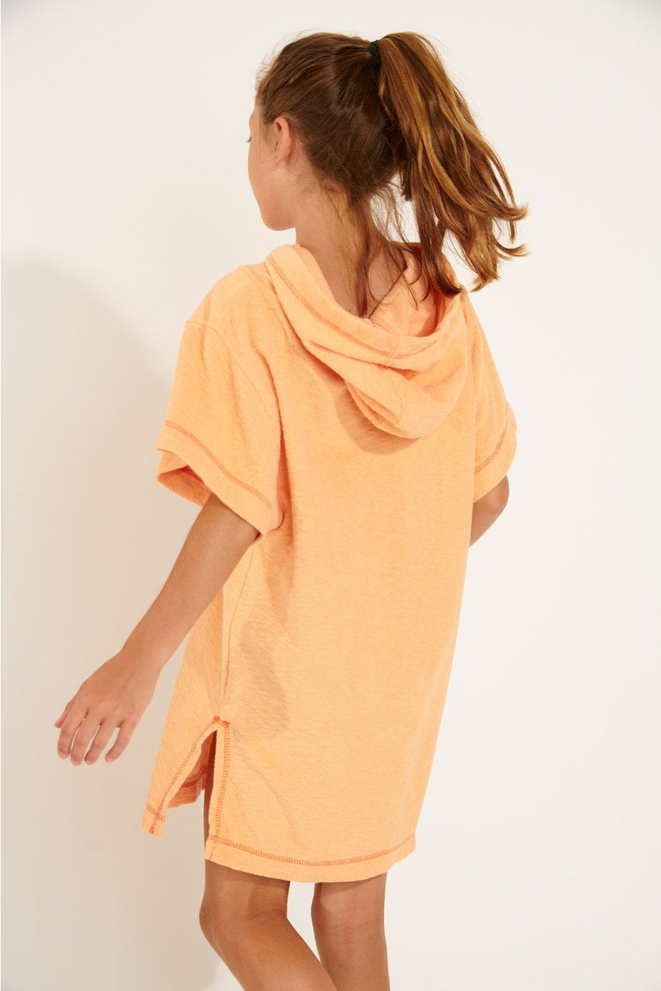Mini poncho de plage éponge blanc enfant WHITEBAY - YOGA SPIRIT