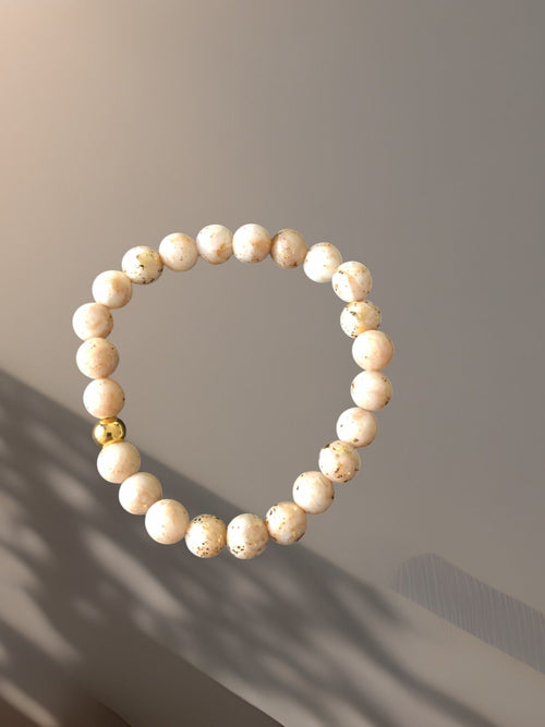 #241 BRACELET PRESTIGE PERLES DORÉES Augé