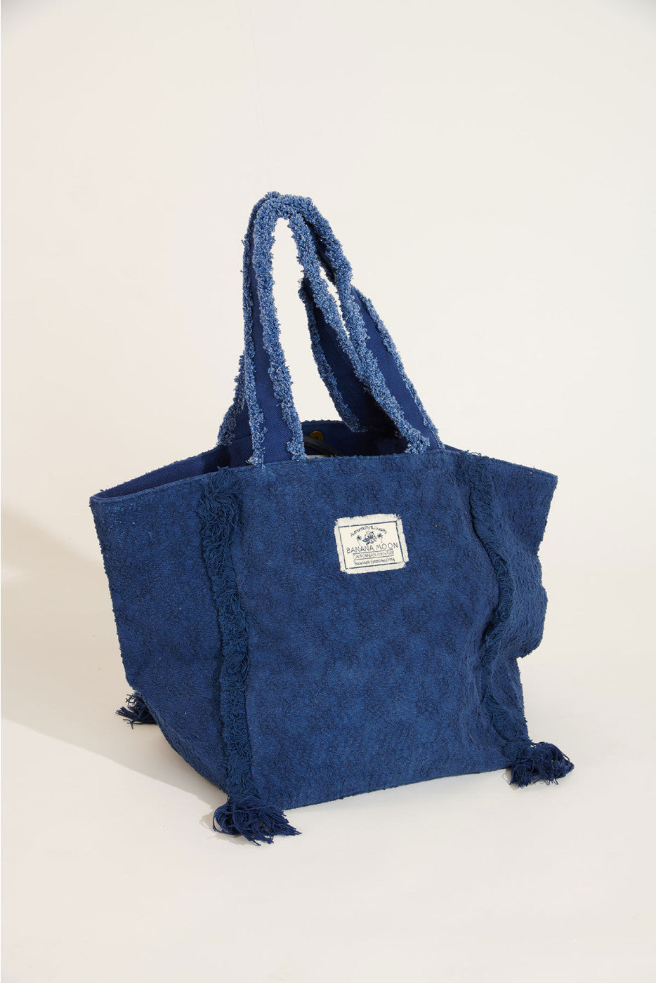Sac de plage éponge MANAE bleu marine - YOGA SPIRIT