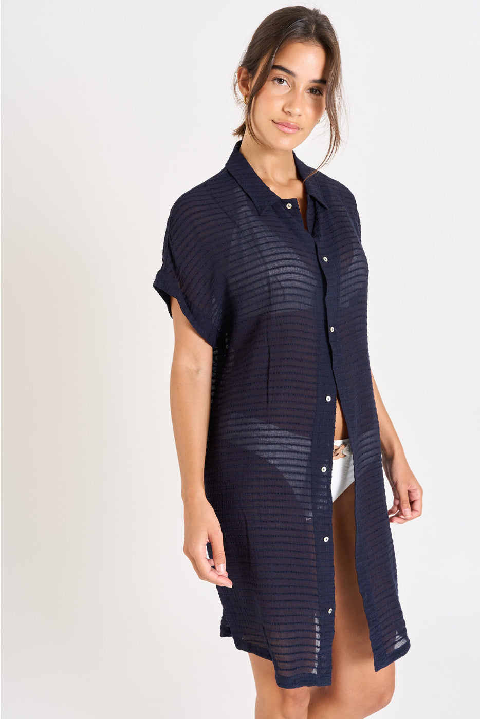 Chemise marine PALACA SOLOBEACH