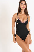 Maillot de bain une pièce noir BEATRIZ AGULA - YOGA SPIRIT