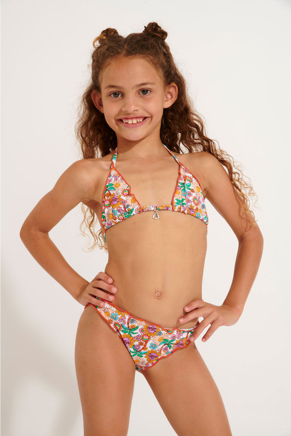 Bikini deux pièces fleuri enfant ARIELA DAISYDREAM - YOGA SPIRIT