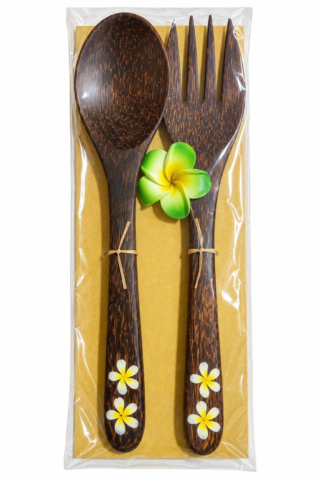 Couvert en bois (Cuillère + fourchette) Medium - YOGA SPIRIT
