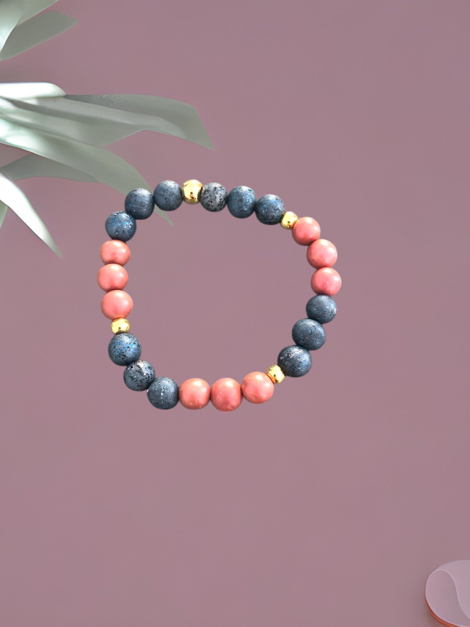 #259 BRACELET AMOUR SÉRÉNITÉ PERLES DORÉES Augé