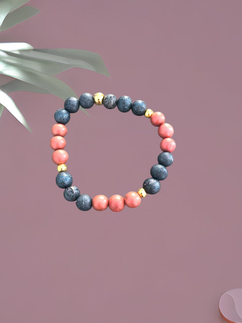 #259 BRACELET AMOUR SÉRÉNITÉ PERLES DORÉES Augé
