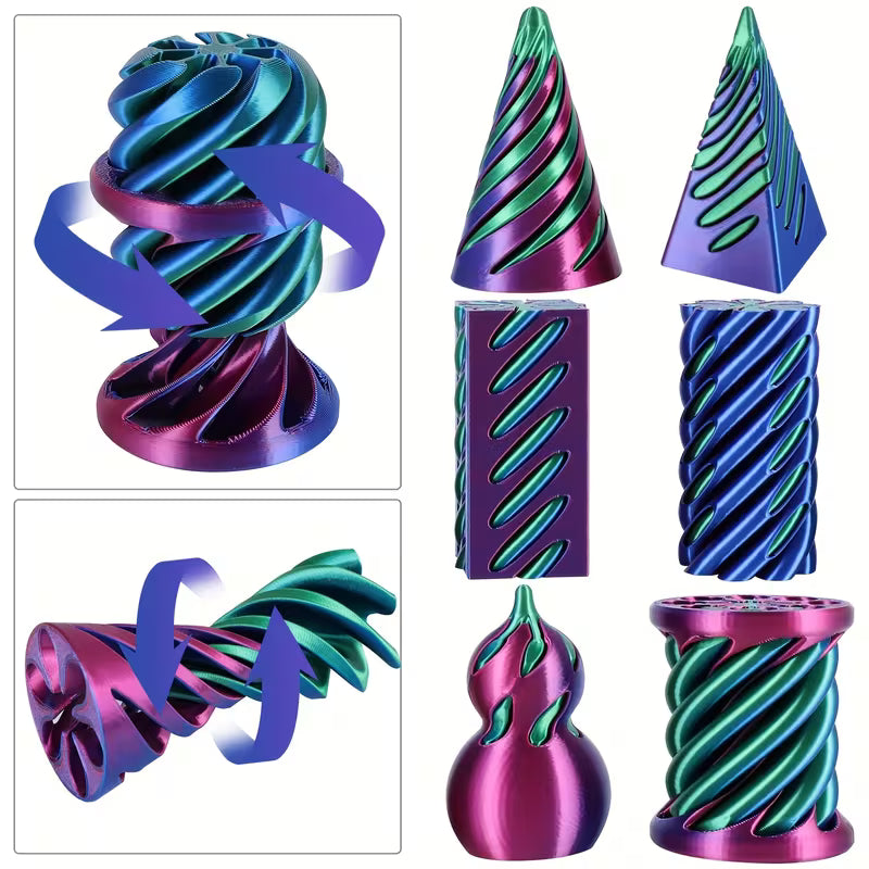 Spirales antistress décoratives 3D