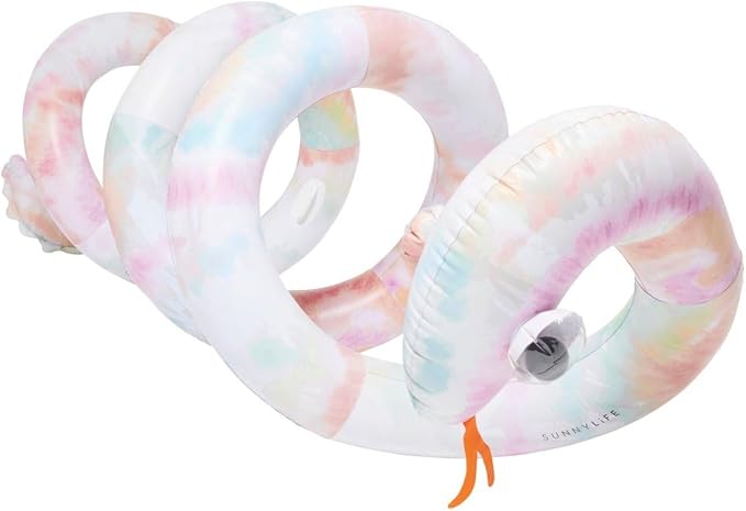 Serpent nouille gonflable géant Tie Dye. - YOGA SPIRIT