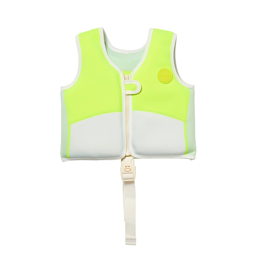 Gilet de natation 2-3 EU | Shark Tribe Bleu Néon Agrumes - YOGA SPIRIT