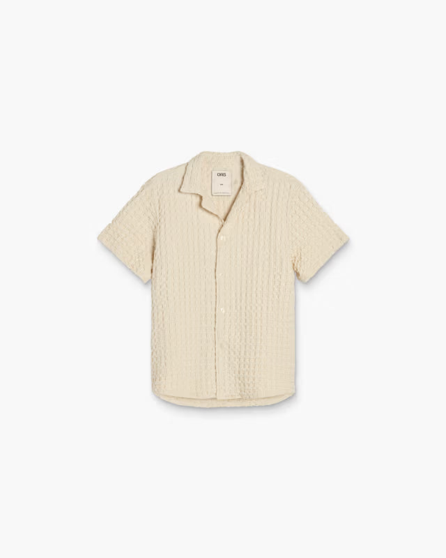 Chemise Cuba gaufrée – élégance estivale et allure décontractée - YOGA SPIRIT