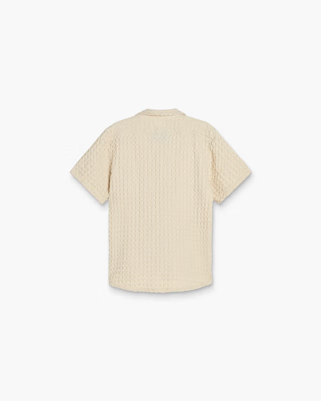 Chemise Cuba gaufrée – élégance estivale et allure décontractée - YOGA SPIRIT