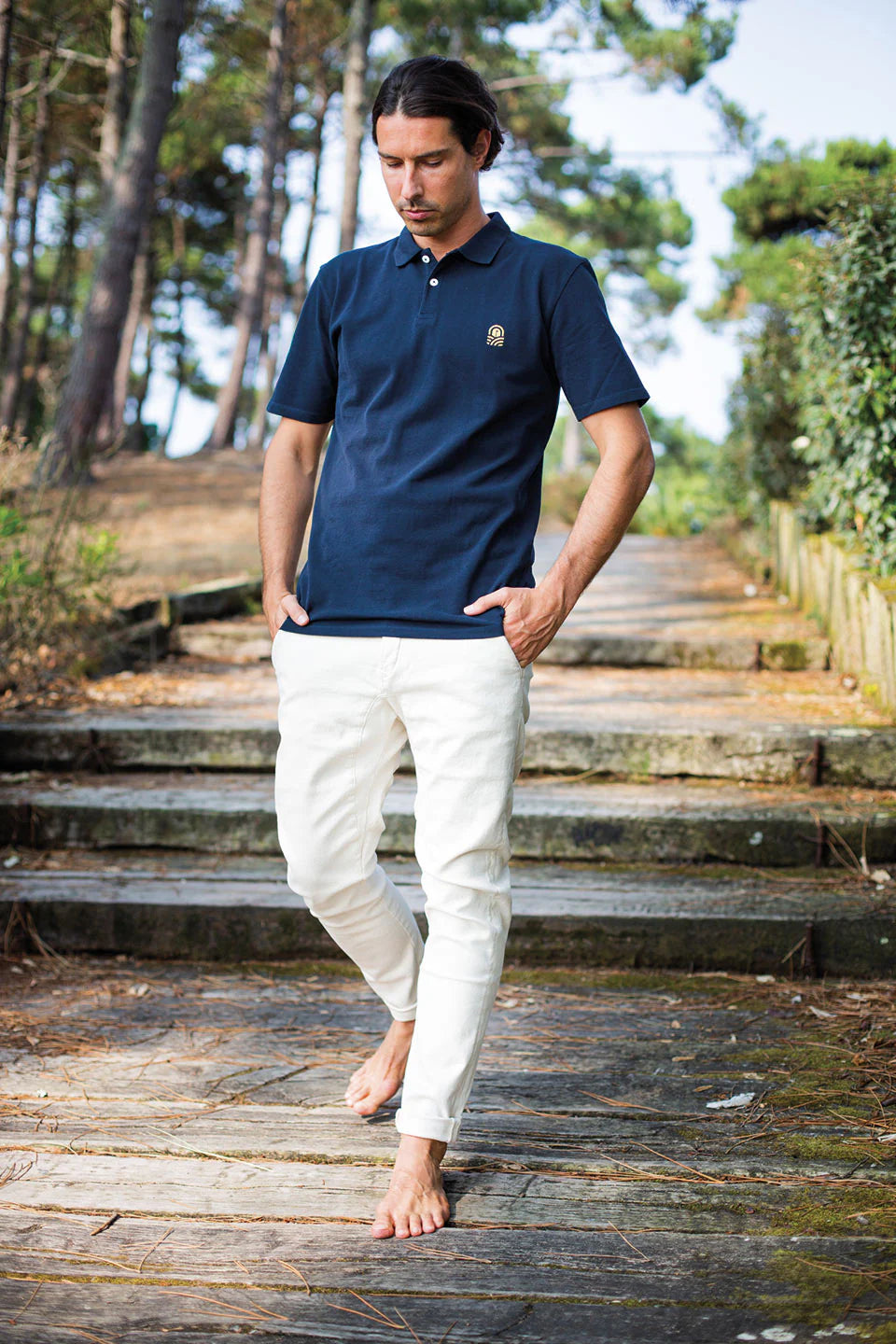 Polo Eagle Navy - YOGA SPIRIT