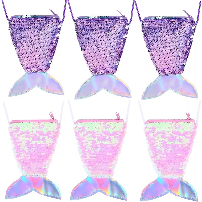 Girls' Sequin Mermaid Crossbody Bags