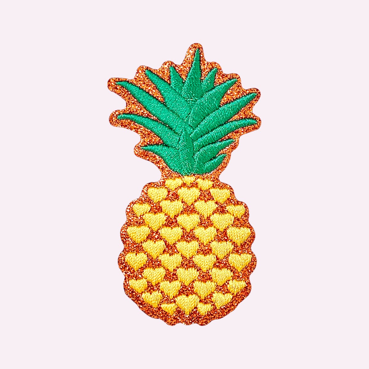Sticker chenille pour pochette – Ananas