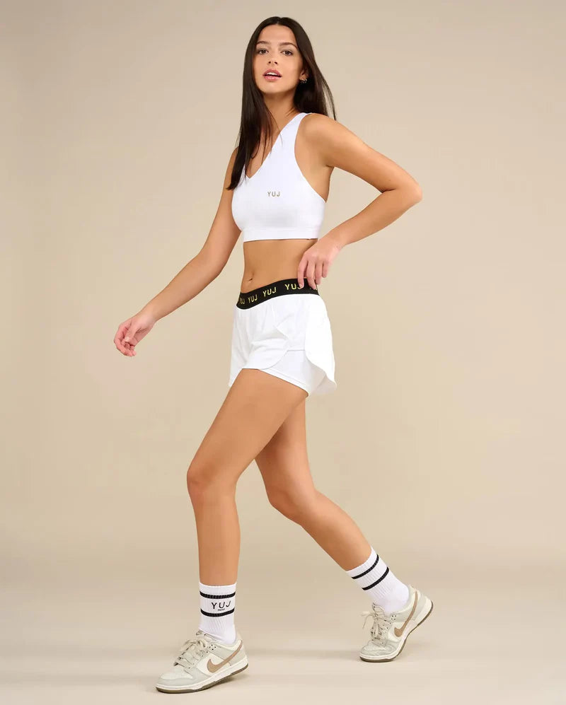 Brassière de sport VIC blanche - YOGA SPIRIT