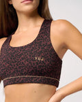 Brassière de yoga LUNA brown léopard - YOGA SPIRIT