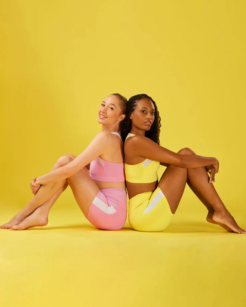 Brassière de yoga NEO jaune - YOGA SPIRIT