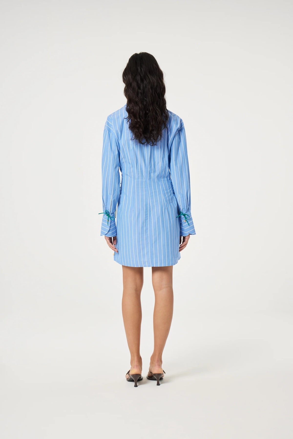 Robe COLETTA, rayures bleues, bleu marina et blanc cosy