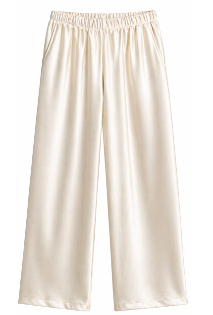 Pantalon satiné BETTY (effet froissé) - YOGA SPIRIT