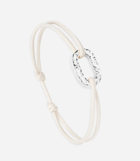 Maillon Plat 16mm _ Plaqué Argent Martelé - YOGA SPIRIT