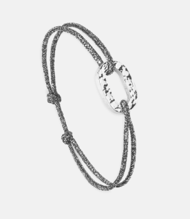 Maillon Plat 16mm _ Plaqué Argent Martelé - YOGA SPIRIT