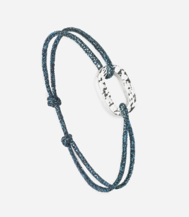 Maillon Plat 16mm _ Plaqué Argent Martelé - YOGA SPIRIT
