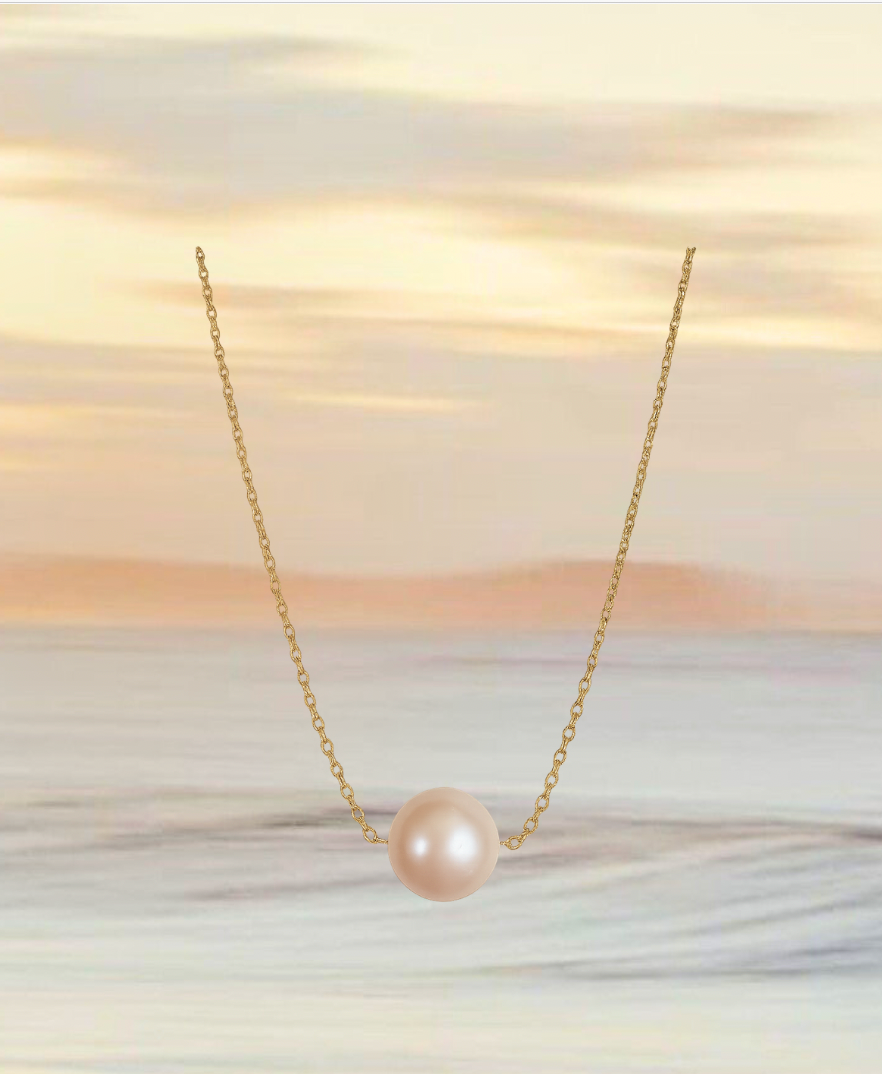 Collier Perle Blanche
