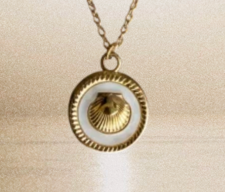 Mother-of-Pearl Seed Necklace