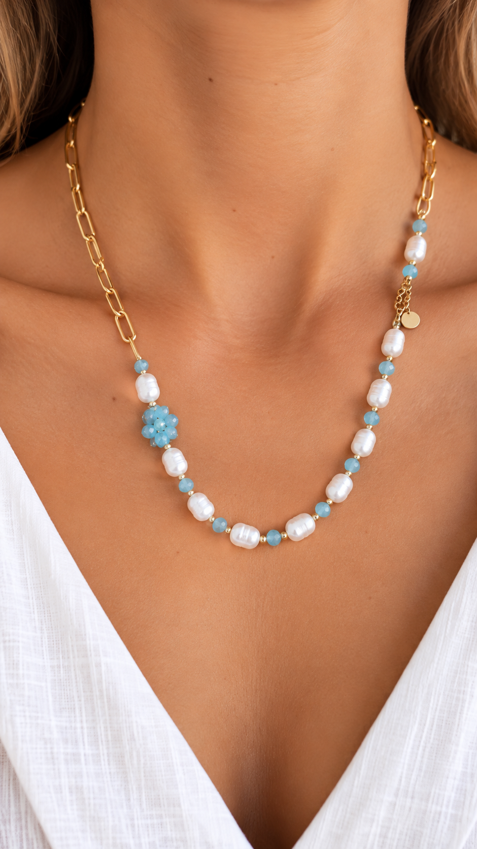 Collier doré Marin