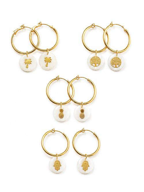 Boucles d’oreilles nacre (EBEACH)