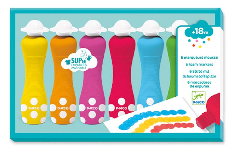 Feutres créatifs Foam Markers — Pack de 6