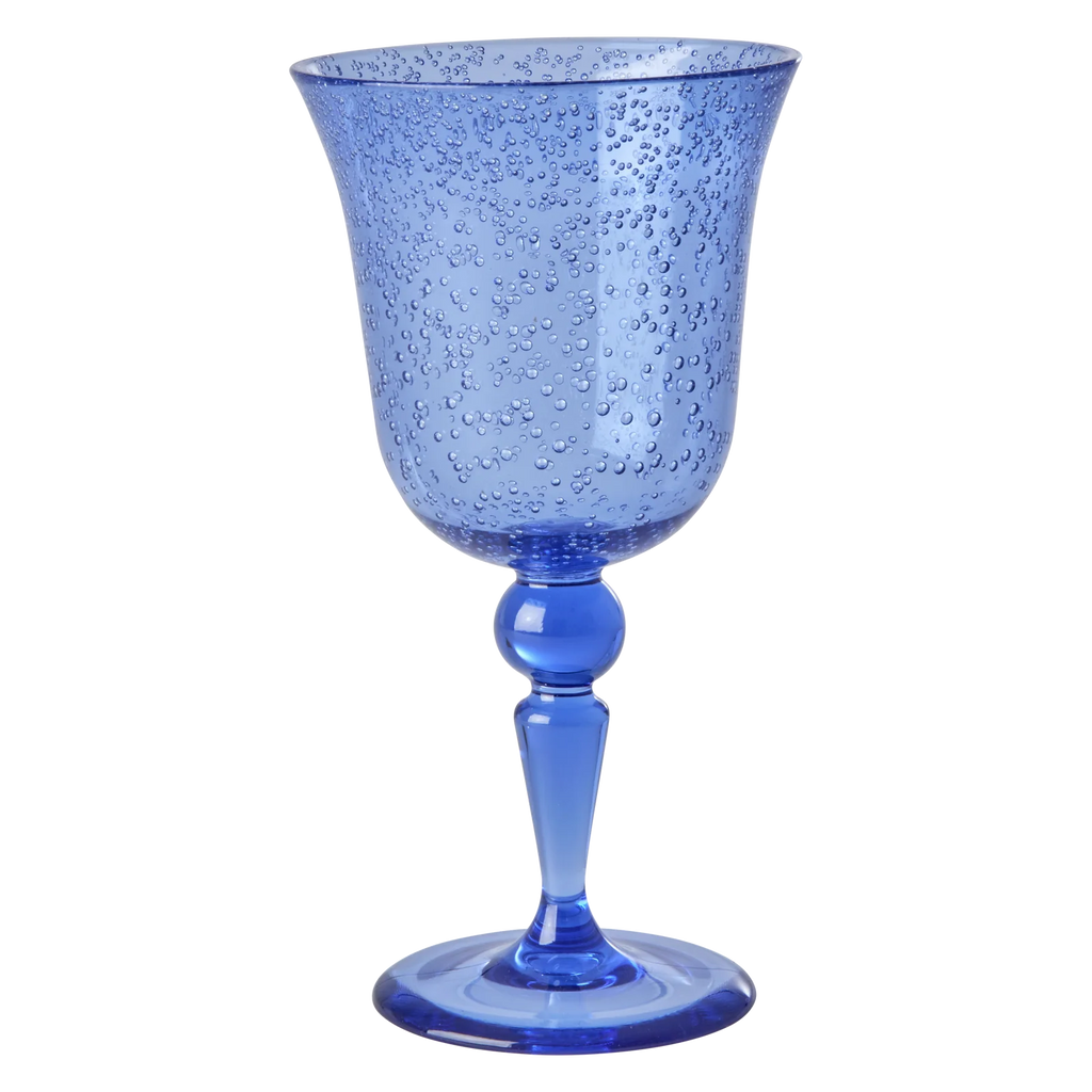 Verre à vin en acrylique Bleu - YOGA SPIRIT