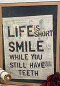 Painting "Life is short"