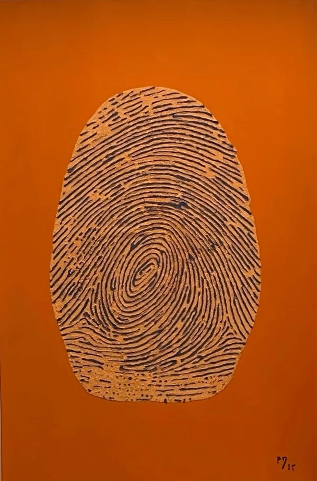 Tableau "Personal fingerprint" empreinte