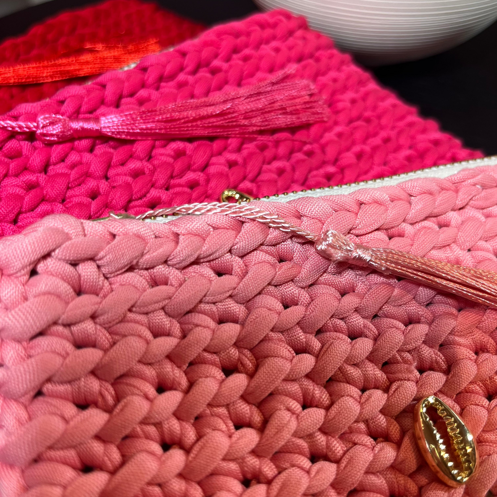 Pochette tressée à la main ROSE-HILLS made in Mauritius - 9 Coloris - YOGA SPIRIT