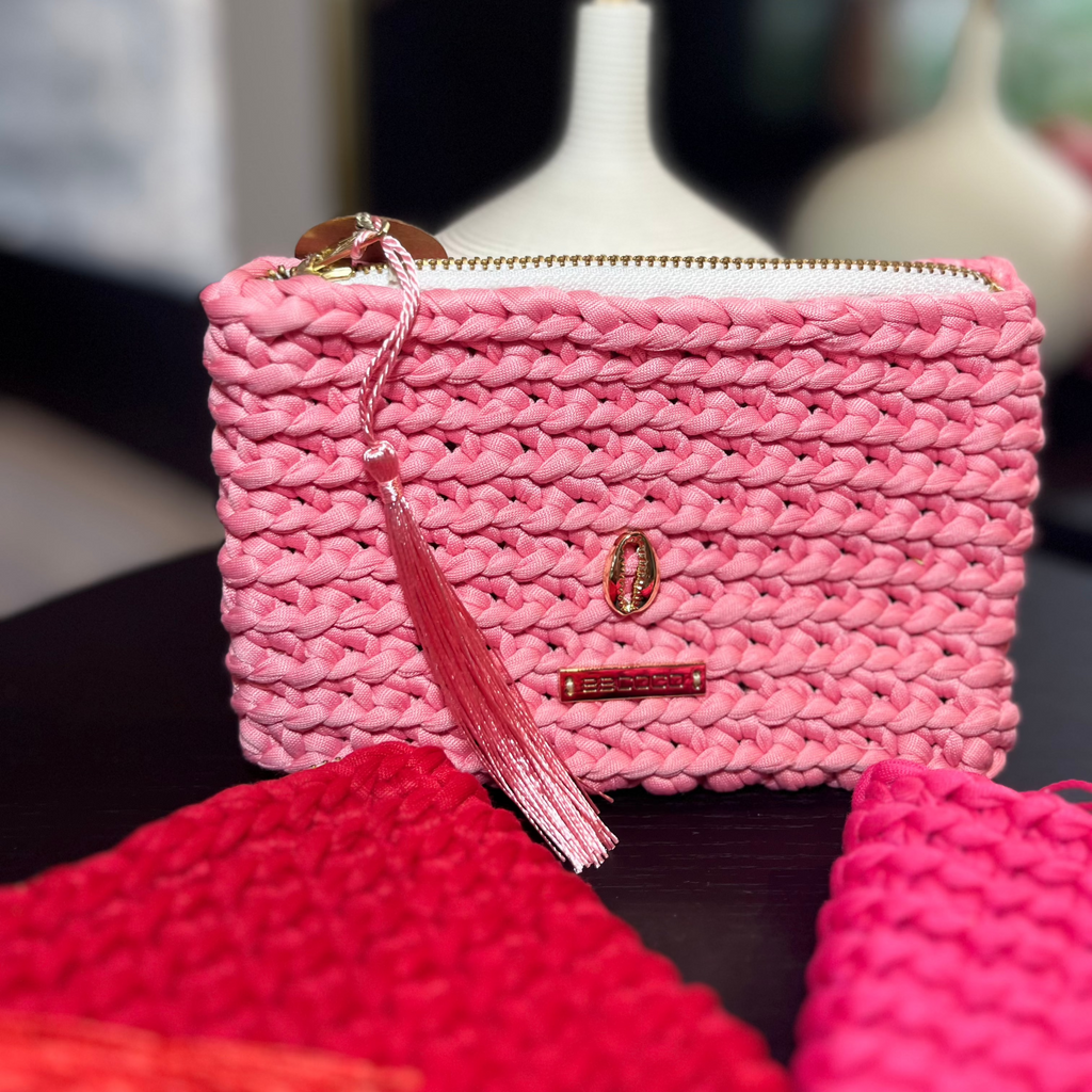 Pochette tressée à la main ROSE-HILLS made in Mauritius - 9 Coloris - YOGA SPIRIT