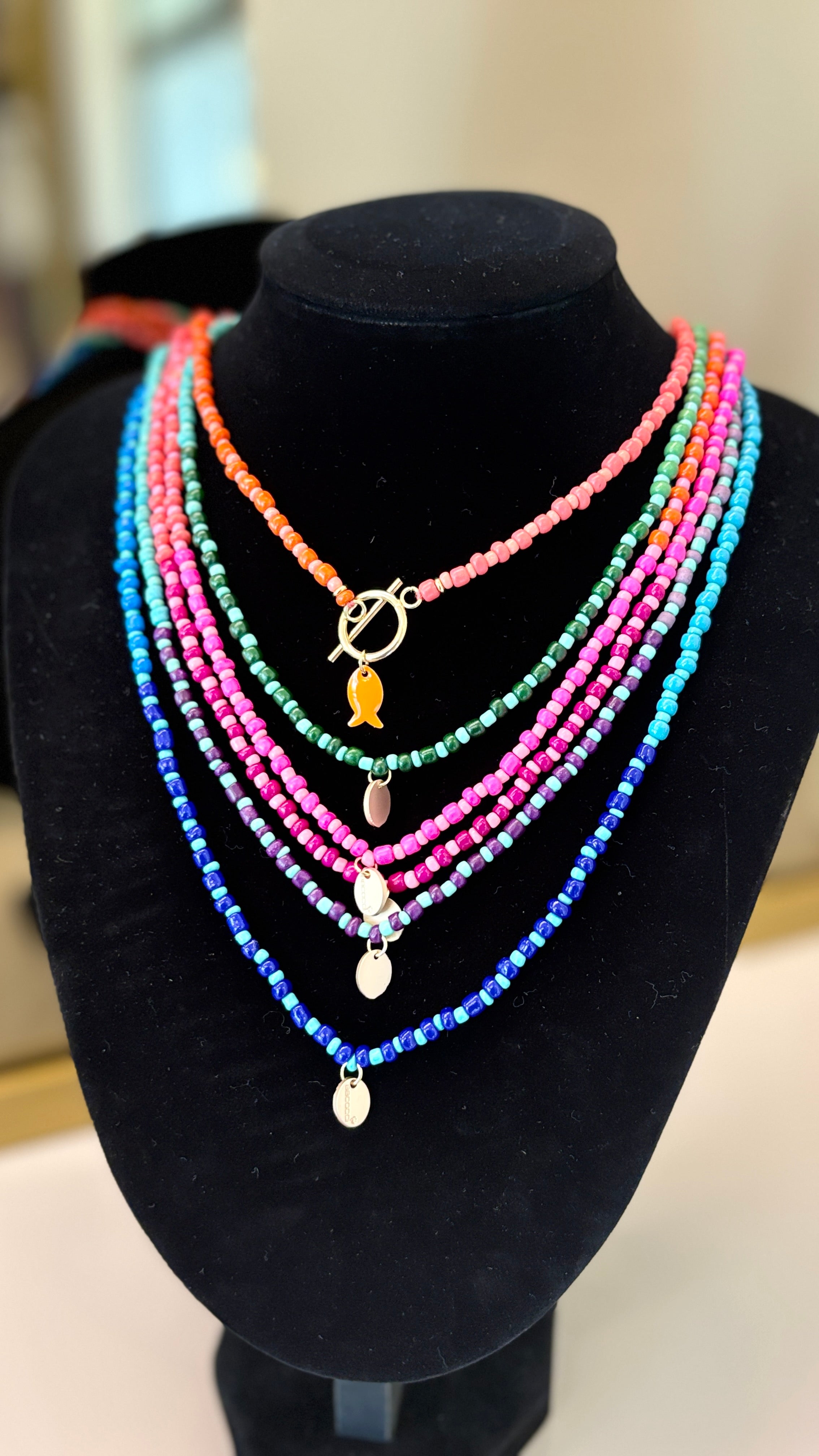 Collier perles Nmallorca with Toggle _ Made in Maurice - YOGA SPIRIT