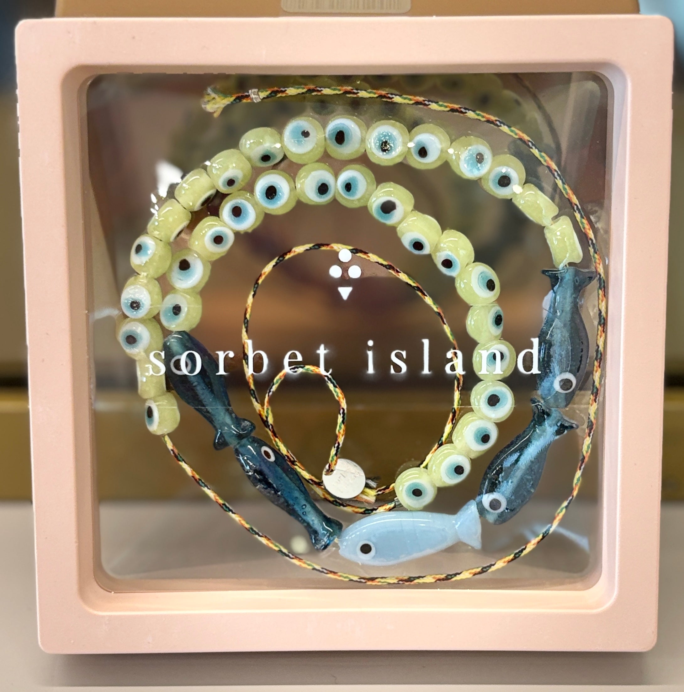Collier poissons et œils – amulette de protection et de sérénité - YOGA SPIRIT