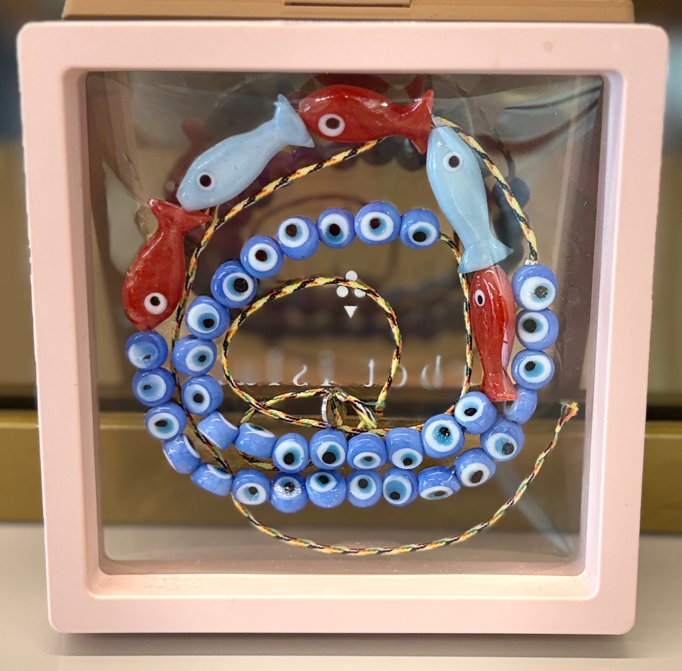 Collier poissons et œils – amulette de protection et de sérénité - YOGA SPIRIT