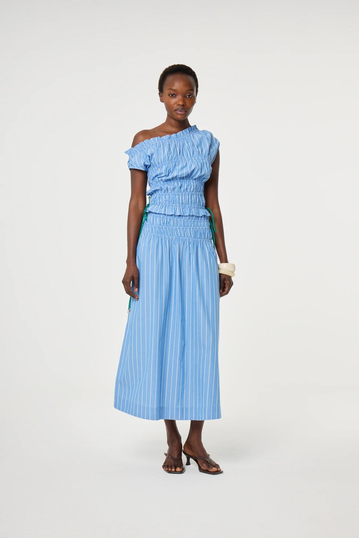 YOKO Skirt, Blue Stripes