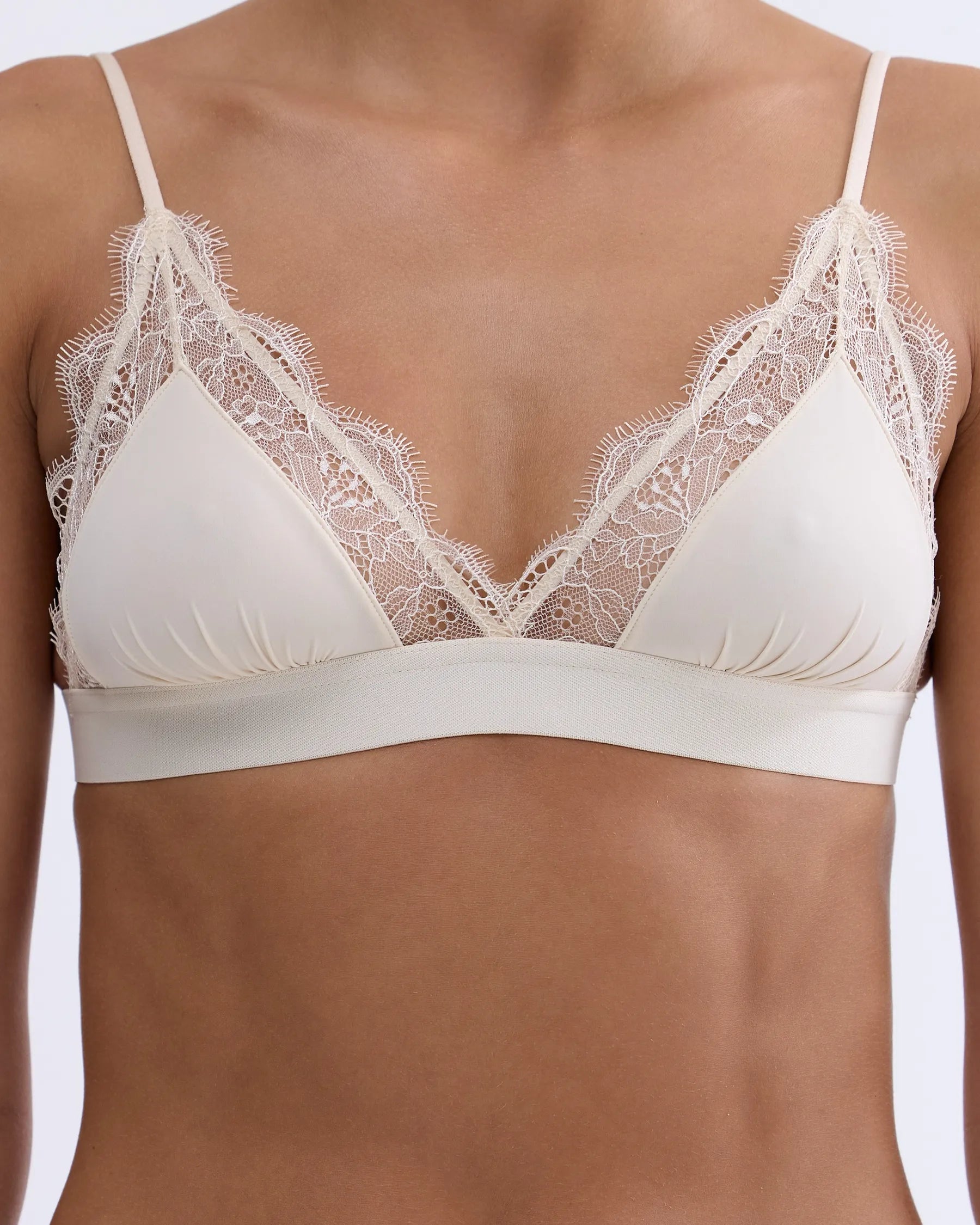 Soutien Gorge LOVE LACE blanc - YOGA SPIRIT
