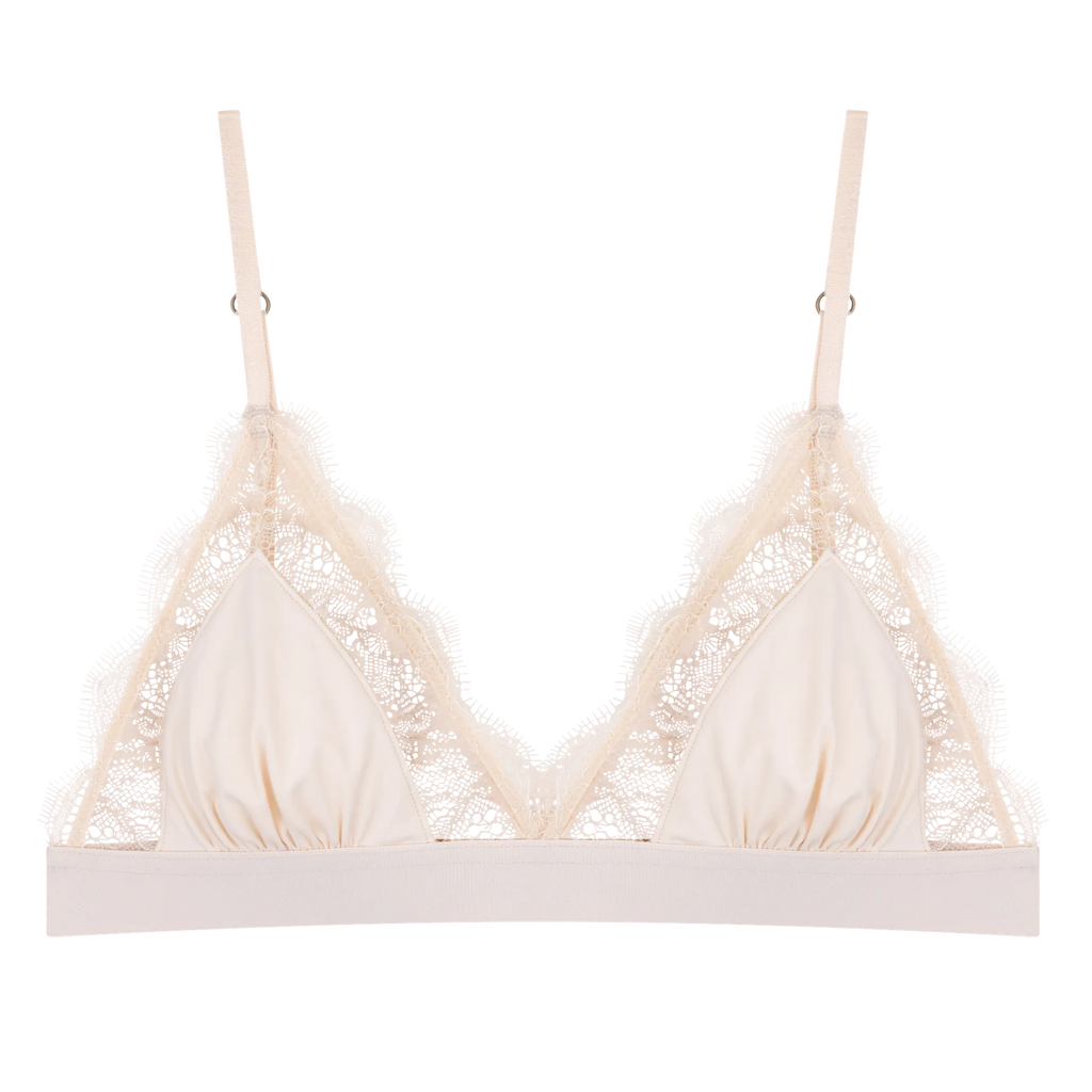 Soutien Gorge LOVE LACE blanc - YOGA SPIRIT