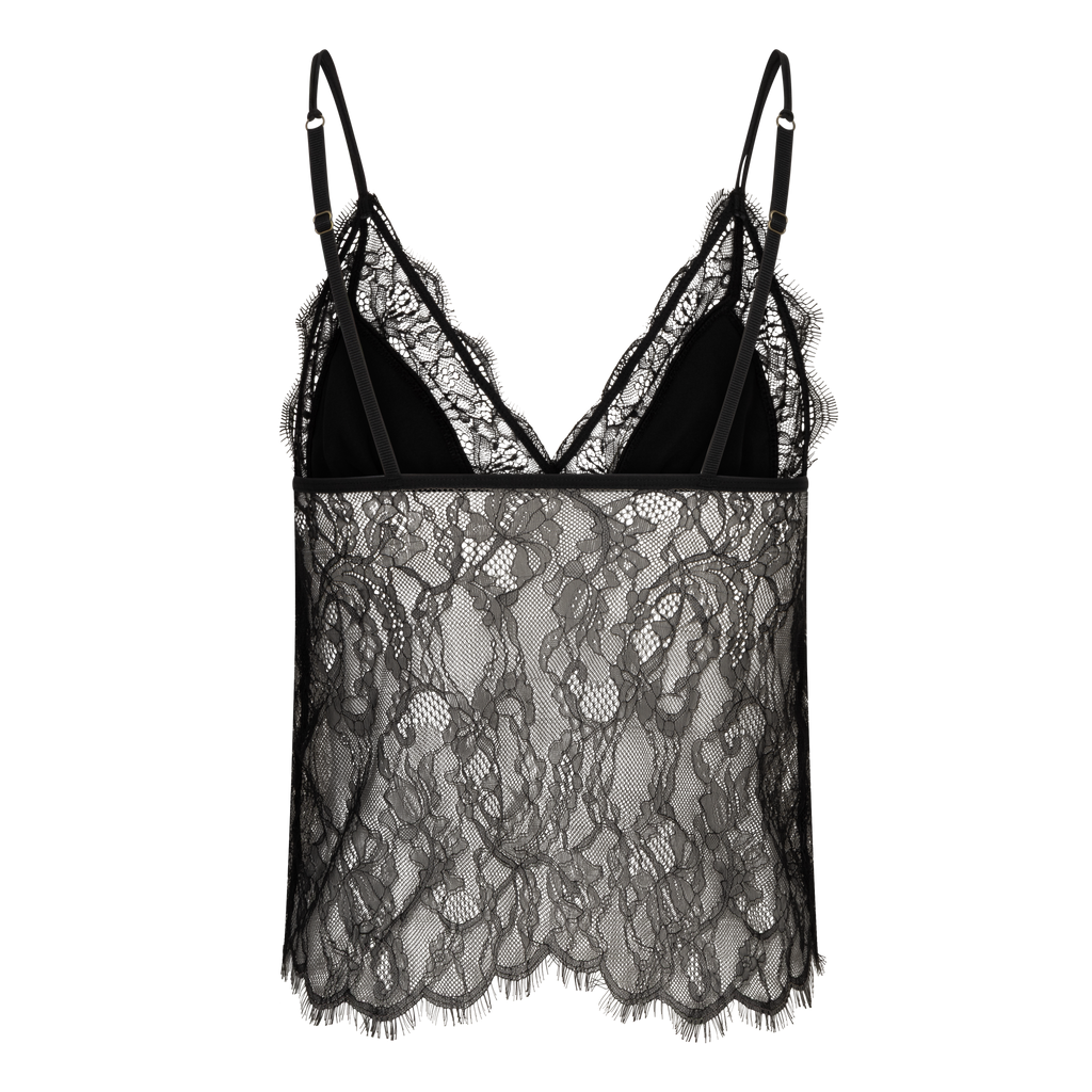 Top LOVE LACE LONG noir