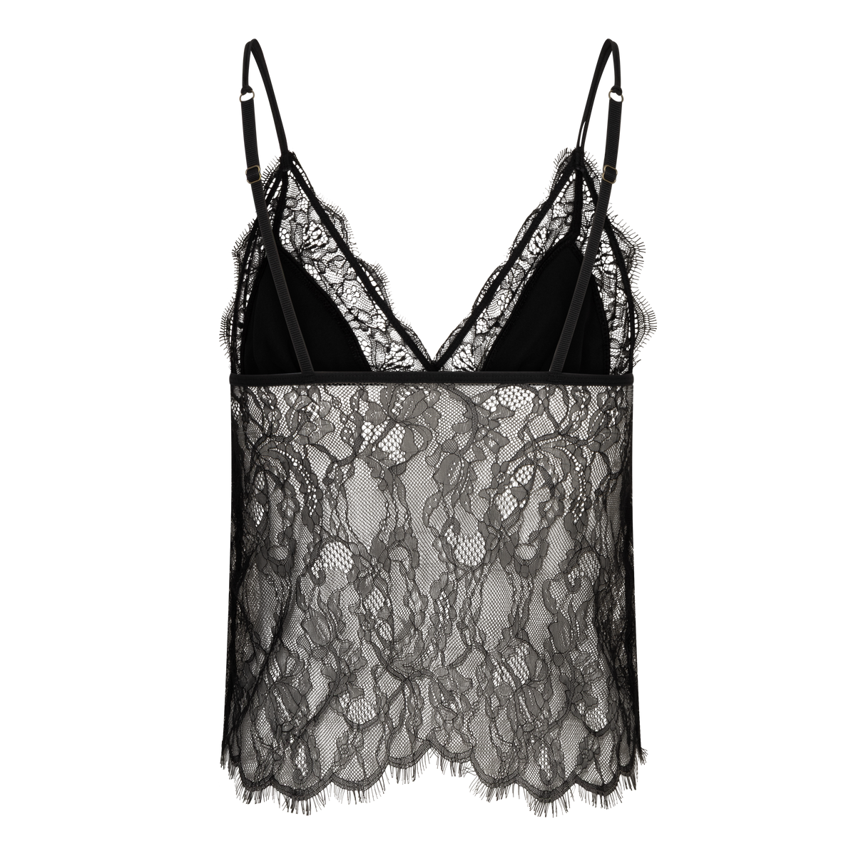 Top LOVE LACE LONG noir