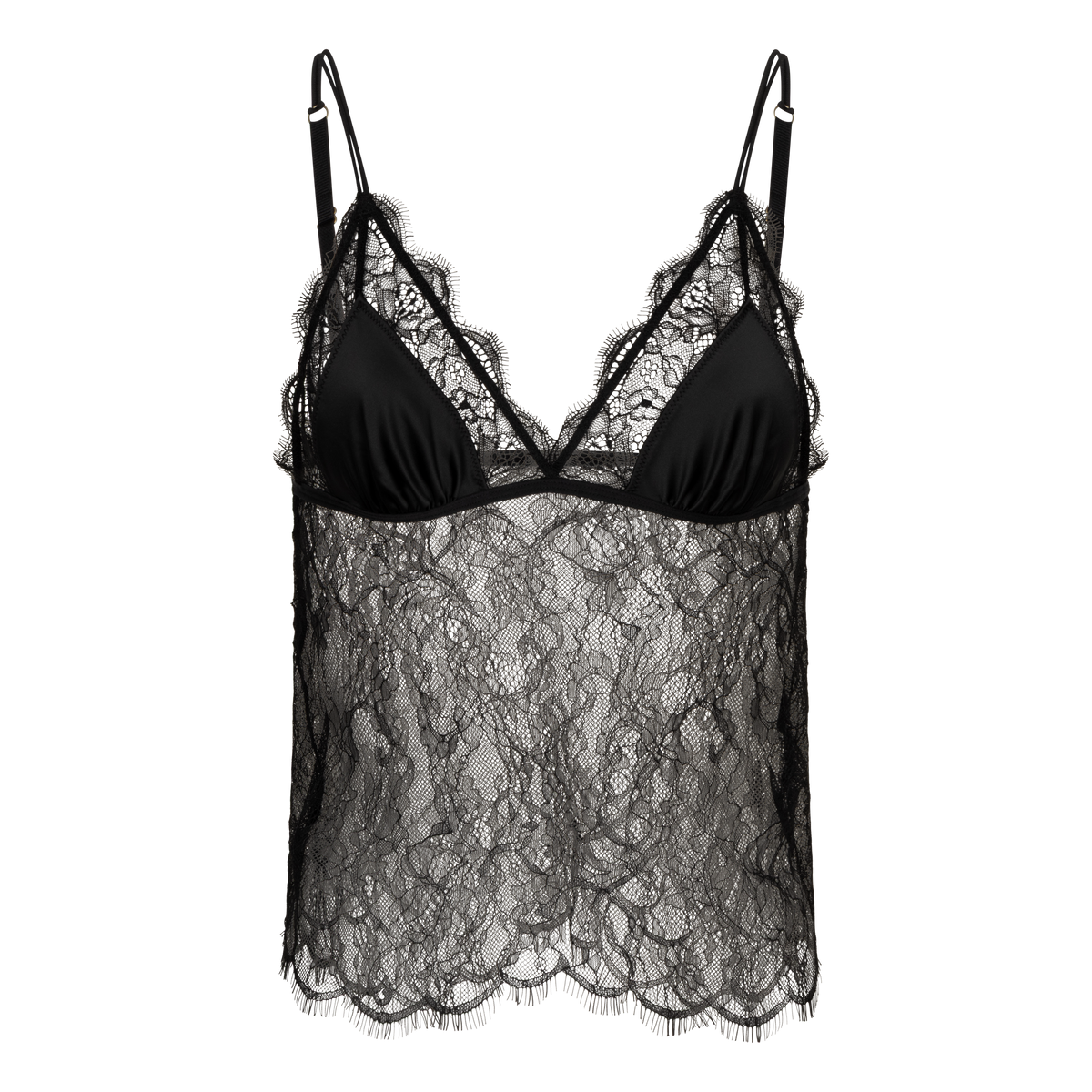 Top LOVE LACE LONG noir