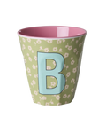 Gobelet Multicolore Alphabet- Vert clair - B - Flowers - YOGA SPIRIT