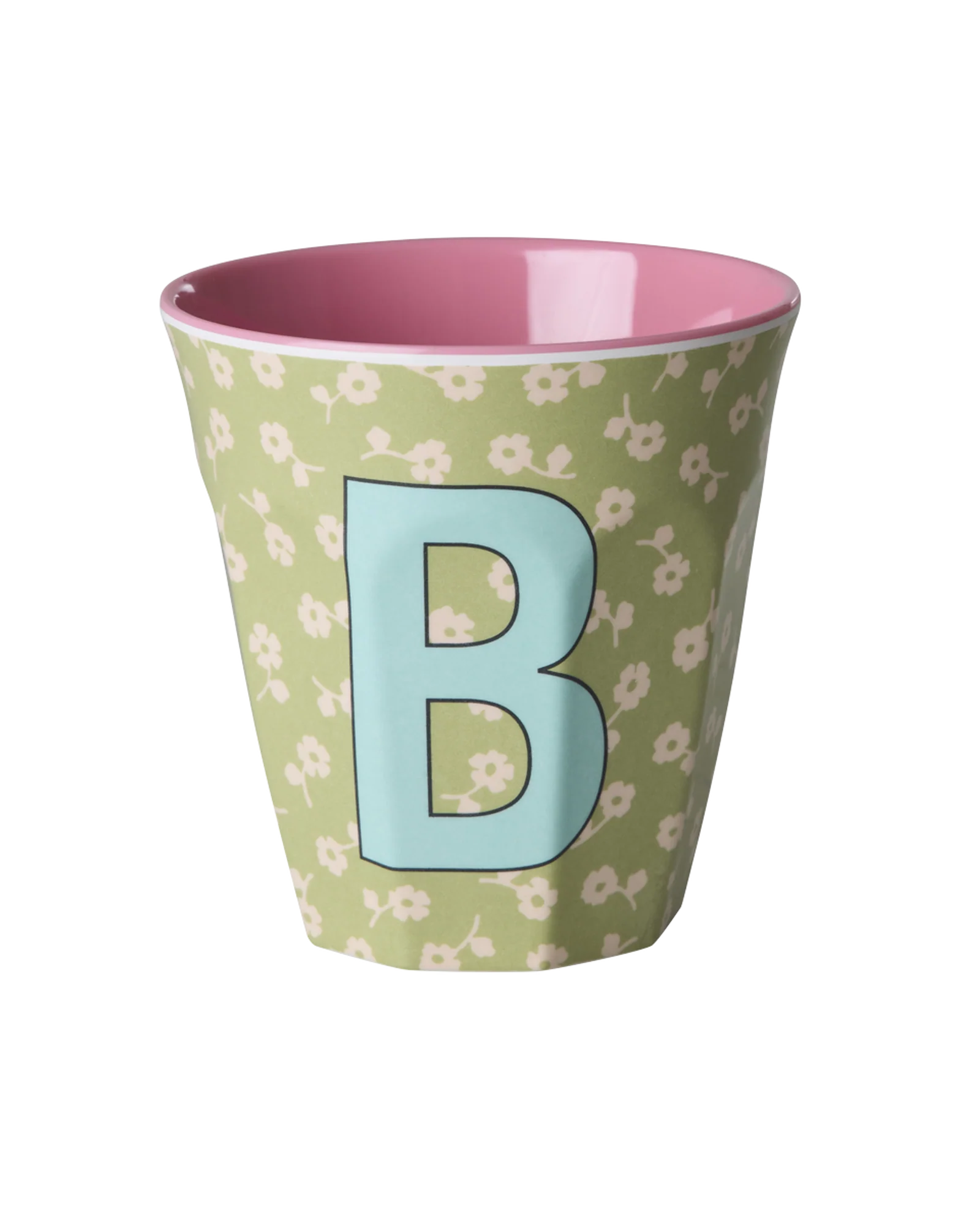 Gobelet Multicolore Alphabet- Vert clair - B - Flowers - YOGA SPIRIT